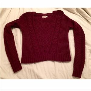 Cropped Knit Sweater